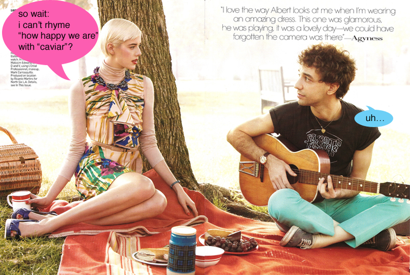 Illustration for article titled Agyness Deyn & Boyfrynd Frolyc In Vogue